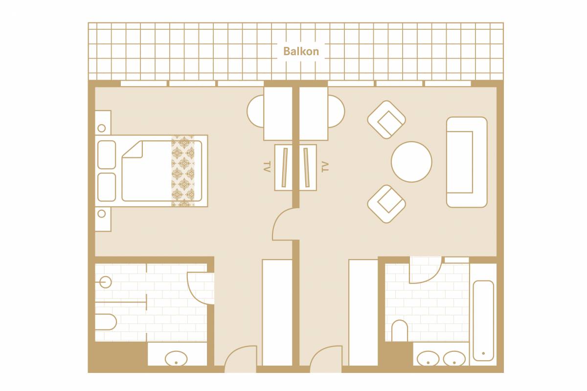 Layout of Deluxe Suite