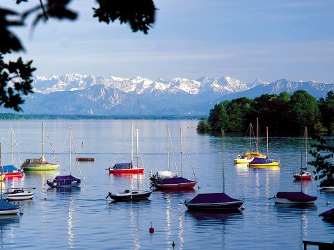 Bergpanorama am Starnberger See