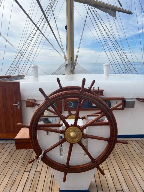 Steuerrad Kreuzfahrtschiff